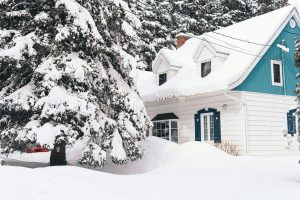 house in winter