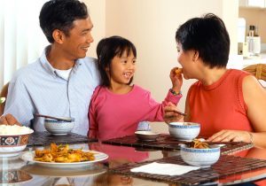 Asian family at home 222